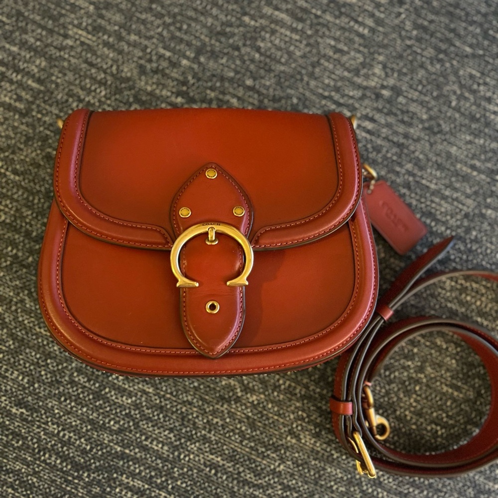 Coach Red Beat Bag Saddle bag crossbody